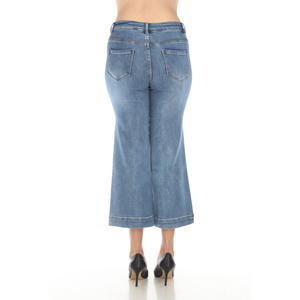 Pantalones Vaqueros de Cintura Alta Elástica para Mujer, de Alta Calidad, Corte Recto y Holgado, Estilo Vintage, Bordado de Algodón, Directo de Fábrica OEM - Product Image 5