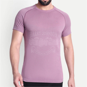 Camiseta Deportiva de Primera Calidad con Logotipo Frontal, Transpirable, Sin Costuras, para Hombre, Corte Holgado, Ropa Deportiva Ecológica - Product Image 4