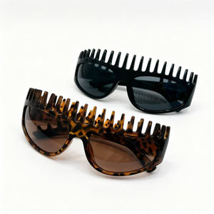Tortoise Shell Sunglasses Plastic Fashion <b>Eyewear</b> Statement Shades for Holiday Party Daily Wear - Product Image 6