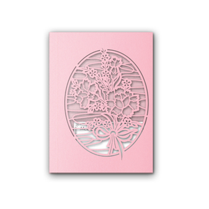 การ์ดป๊อปอัพ 3 มิติ ลายกระถางดอกคาร์เนชั่น การ์ดอวยพร 3 มิติ ทำมือ พร้อมซอง การ์ดป๊อปอัพลายดอกไม้ สำหรับทุกโอกาส งานฝีมือ - Product Image 3