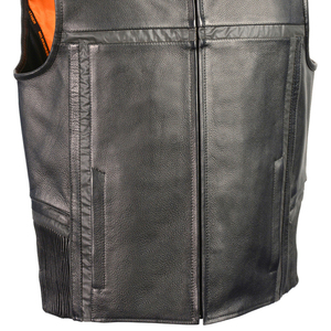 Gilet en cuir pour homme de qualité supérieure, prix de gros, dernière mode, sans manches, pour un usage décontracté - Product Image 5