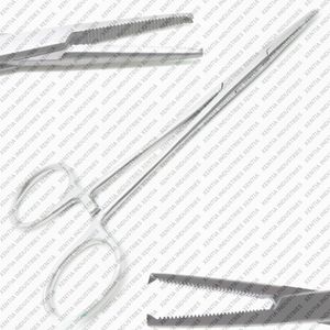 Pinzas Hemostáticas Kocher para Mosquitos, 12.5cm, Rectas, 1x2 Dientes, Pinza Quirúrgica de Acero Inoxidable con Bloqueo, OEM CE - Product Image 2