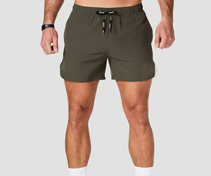 Shorts de course à séchage rapide pour hommes, légers et respirants, shorts d'entraînement de gym, shorts de sport à taille élastique avec logo personnalisé - Product Image 1