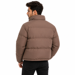 Wholesale Men's Puffer <b>Jacket</b> Quilted Padded Winter <b>Jacket</b> Stand Collar Full Zip Warm Outdoor Casual Men's <b>Jacket</b> OEM Custom USA - Product Image 3