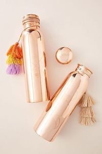 Bouteille d'eau en cuivre pour la remise en forme, durable, en métal, idéale pour la salle de sport, l'hydratation, le yoga, les sports et les entraînements. - Product Image 5