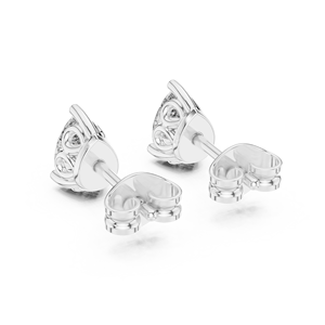 Pendientes con Diamantes Cultivados en Laboratorio de Corte Pera de 0.47CT, Engastados en Oro Blanco de 18K, para Mujer, Regalo de Compromiso, Boda, San Valentín, Uso Diario - Product Image 2