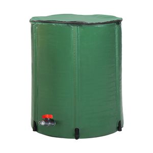 Serbatoio per Acqua Piovana in PVC Verde da 50 Galloni con Scala Graduata per Irrigazione - Product Image 1
