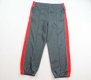 Ensemble de survêtement unisexe gris à capuche avec fermeture éclair intégrale, sweat-shirt et pantalon avec empiècements rouge et noir, poches latérales, pour l'automne - Product Image 5