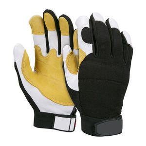 Gants de travail en cuir, gants de mécanicien en cuir pleine fleur, robustes, de sécurité industrielle, adaptés aux hommes et aux femmes - Product Image 3
