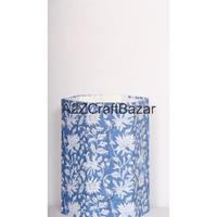 Poubelle extérieure élégante en carton de coton, pliable, hexagonale, à ouverture supérieure, pour bureau et usage intérieur/extérieur, motif imprimé DIY