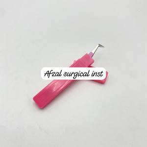 Juego de pinzas para extensiones de pestañas ASI con etiqueta personalizada, volumen de acero inoxidable, bota corta, punta de fibra, suministros de belleza para pestañas - Product Image 1