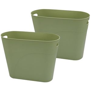 Cestino per Rifiuti in Plastica Sottile da 3,2 Galloni con Manico, Piccolo Contenitore per Bagno, Cucina, Camera da Letto, Bidone per Rifiuti - Product Image 1