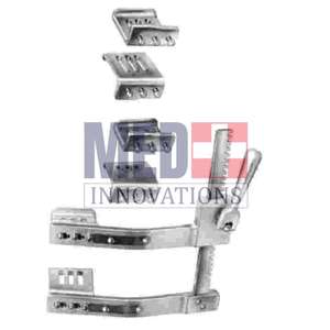 CE ISO Certified Med Innovations Burford Rib Retractor Manual Power Dos pares de cuchillas (47x62mm + 65x62mm) Extendiéndose 200 mm - Product Image 1