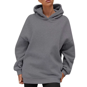 Sudadera con Capucha de Invierno para Mujer, Calidad Premium OEM, Transpirable, Antipilling, con Logotipo Bordado Personalizado, Tallas Grandes, Estilo Casual - Product Image 3