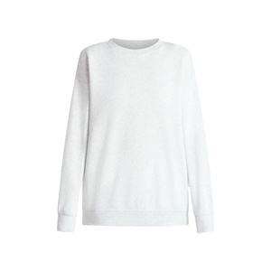 Winter Season <b>White</b> Color Oversized Slim Fit Women's <b>Sweatshirts</b> Custom Design Size Color Crew Neck Solid Color <b>Sweatshirts</b> - Product Image 1