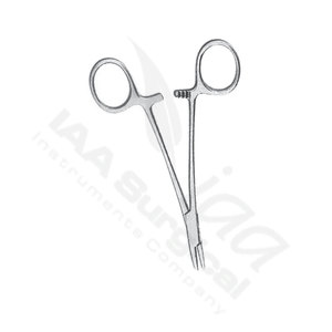 Portaagujas Quirúrgico Manual de Acero Inoxidable con Mango Plateado, Portaagujas Mayo Hegar, Certificado ISO13485, Instrumento Médico para Uso Hospitalario - Product Image 4