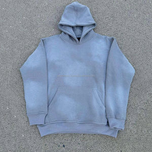 Sudadera con Capucha de Felpa 100% Algodón, 500 GSM, Ecológica, Unisex, para Otoño, con Logotipo Personalizado Impreso, Resistente a la Decoloración por el Sol, Precio Económico, OEM - Product Image 2