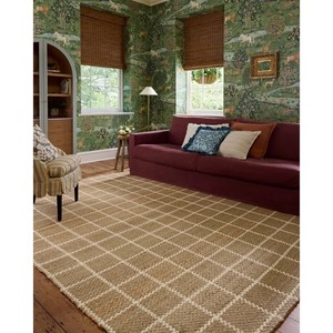 Alfombra Oriental Rectangular Trenzada Multicolor con Patrón Geométrico, Hilos Reciclados, Base de Yute, Pelo Bajo, Apta para Mascotas, Antideslizante - Product Image 2