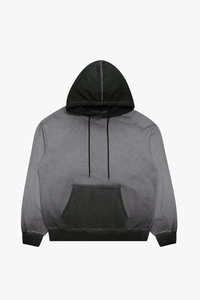 Sudadera con capucha de color liso descolorido por el sol, de alto demanda, de 420 g/m², de dos tonos, teñida lisa, estilo streetwear, de peso pesado, con efecto lavado a la piedra. - Product Image 5