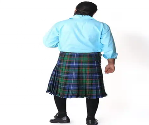 เดอร์สันผ้าตาหมากรุกขนาด5หลาแบบดั้งเดิมน้ำหนักหนัก24 "กระโปรงสำหรับผู้ชายดีไซน์ใหม่ - Product Image 5