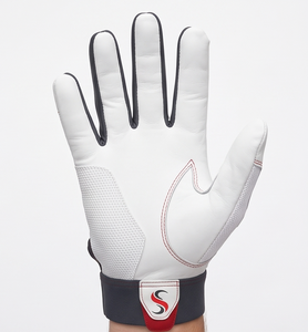 <b>S</b> Men'<b>s</b> Leather Baseball Gloves With Non-Slip Grip Breathable Full Finger Design <b>Hook</b> And Loop Closure - Product Image 3