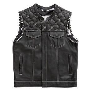 Chaleco de Cuero Estilo Club para Hombre Burton - Product Image 1