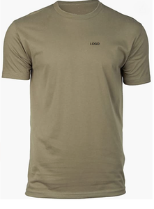 T-shirt en coton essentiel pour homme, doux, respirant, léger, confortable, décontracté, pour un usage quotidien, haut basique d'été - Product Image 2