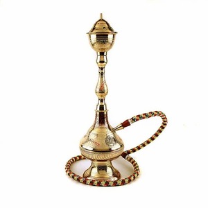 Cachimba Clásica de Latón Fundido para Hogar, Hotel, Restaurante, Accesorios, Diseño Moderno Chapado en Oro, Cachimba Metálica para Fumar con Pipa - Product Image 6