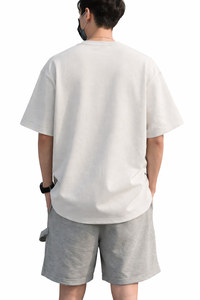 Camiseta Oversize para Hombre, Elegante, Lisa, Personalizable con Diseño Impreso, Venta al Por Mayor, Crea tu Propio Logotipo de Marca OEM - Product Image 2