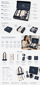 Kit da scrivania estivo personalizzato con logo, borsa tote, taccuino, cordino, tazza, penna, regalo di benvenuto per i dipendenti, fornitore - Product Image 6