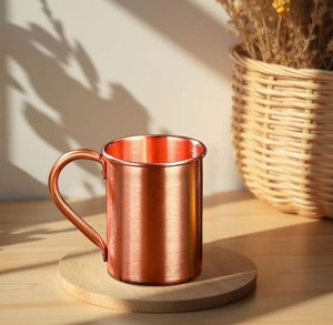 High Quality Handmade Eco-Friendly Copper Mug Premium for Water Beverage Serving with Traditional Elegant Appearance Portable - Product Image 4