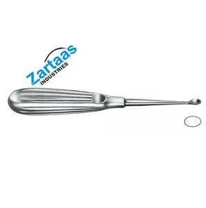 Curette à os Volkmann à manche creux ovale n ° 0 17 cm Fabricant et exportateur d'instruments chirurgicaux - Product Image 2