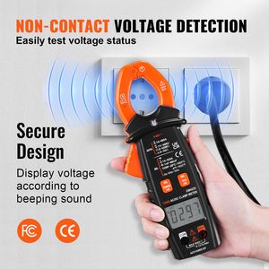 Multímetro Digital de Pinza de 600A con Medición de Voltaje/Corriente/Resistencia RMS y Prueba de Continuidad de Diodos, Retención de Datos y Medición de Capacitancia - Product Image 3