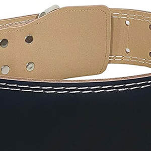 High Performance Genuine Leather Fitness <b>Training</b> and Sport <b>Weight</b> Lifting Adjustable Black Color Bodybuilding Cross Fit Belt - Product Image 5