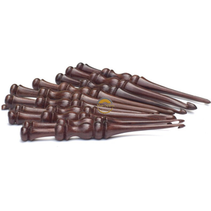 Wooden Crochet Hooks <b>Set</b> of 7 for Knitting Crocheting Sizes Engraved Rosewood Wooden Handicrafts Great Gift Item by AYAANS - Product Image 4