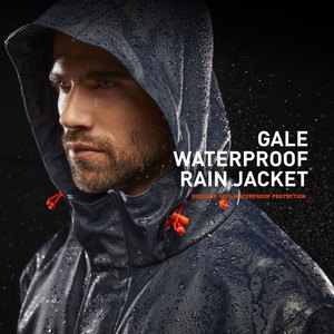 <b>Mens</b> <b>Rain</b> <b>Jacket</b> and Coats Packable <b>Lightweight</b> Waterproof Windbreaker Hooded <b>Jacket</b> for Golf Cycling Hiking Outdoor Sports - Product Image 2