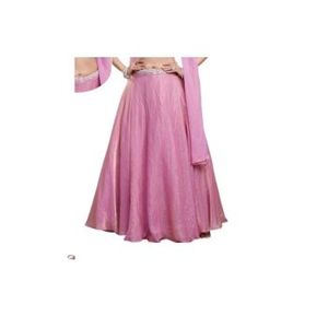 Lehenga Choli rose poudré pour femmes avec blouse brodée de créateur et dupatta, idéal pour les mariages et les occasions festives - Product Image 2