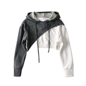 Custom Best selling women <b>crop</b> <b>top</b> hoodie professional quality 100% polyester cotton made <b>crop</b> <b>top</b> hoodies for women's 2026 - Product Image 2