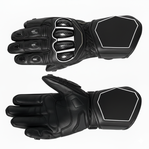 Guantes de Motociclismo Personalizados de Cuero Vacuno, Transpirables, Impermeables, con Protección UV, para Seguridad en Exteriores - Product Image 6