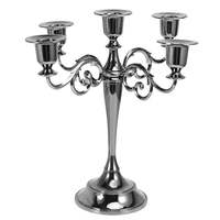 Candelabro Decorativo de Acero Inoxidable de Primera Calidad con 4 Brazos para Mesa de Comedor y Hogar a Precio Económico