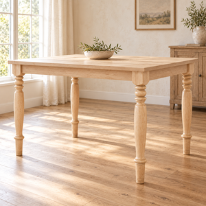 Pata de Mesa de Madera Maciza, Diseño Cónico Redondo, Estilo Tradicional para Mesa de Hogar u Oficina, Fácil Instalación - Product Image 3