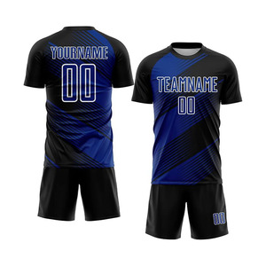Conjunto de Camiseta y Pantalones Cortos de Fútbol Personalizados con Gradiente, Uniforme Deportivo para Equipos, Camisetas de Fútbol Impresas Personalizadas para Hombres, Mujeres, Jóvenes y Niños - Product Image 1