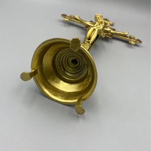 Ornement Croix Catholique, Reliques Sacrées, Décoration en Alliage Métallique, Figurines de Noël, Décor Religieux d'Église - Product Image 3