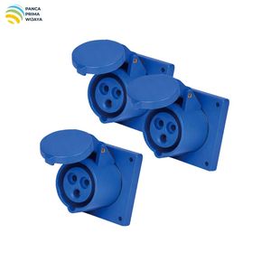 Enchufe de Panel Industrial de Alta Calidad 16A IP44 2P+E 220-250V 6H LX-313N, Tomacorriente Eléctrico - Product Image 2