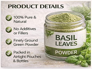 WARRLY Poudre de Tulsi Biologique Naturelle Extrait Herbal Basilic Sacré Qualité Alimentaire 99% Pur Emballage en Fût Exportation en Vrac Fabricant - Product Image 6