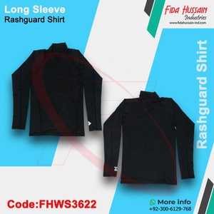 Top qualité à manches longues Rash Guard chemise en gros à manches longues Rash Guard chemise respirant à manches longues Rash Guard chemise pour hommes - Product Image 3