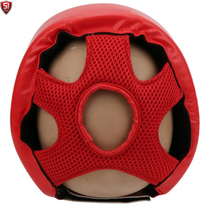 Casco de Boxeo de Cuero Genuino Premium, Protector de Cabeza para Sparring, Transpirable, para Entrenamiento y Competencia, Personalizable - Product Image 5