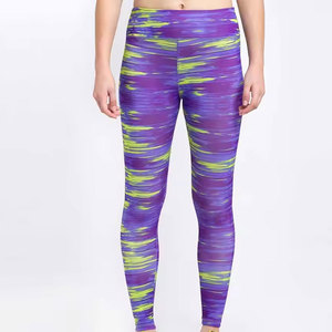 High Waist Tie Dye <b>Leggings</b> Full Length Stretch Knitted Sporty Women's Yoga Pants - Product Image 6