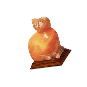 โคมไฟเกลือหิมาลัยรูปสัตว์แกะสลักด้วยมือ คุณภาพสูง ตกแต่งบ้าน สีชมพู รับทำโลโก้ตามสั่ง ขนาดตามสั่ง - Product Image 5