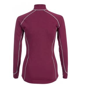 Camiseta Básica Casual de Manga Larga con Cuello Redondo, Elástica, Transpirable y Antiarrugas de Spandex/Poliéster para Mujer Talla Grande - Product Image 4